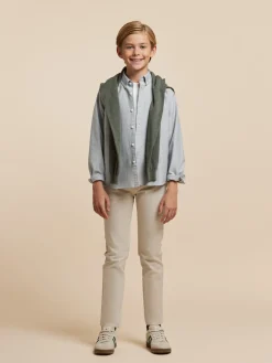 Alvaro Moreno Camisas|CAMISA OXFORD SOLID KIDS