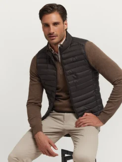 Hombre Alvaro Moreno Chalecos|CHALECO NIRO MARRÓN