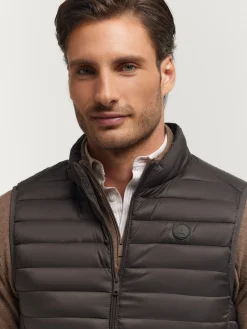 Hombre Alvaro Moreno Chalecos|CHALECO NIRO MARRÓN