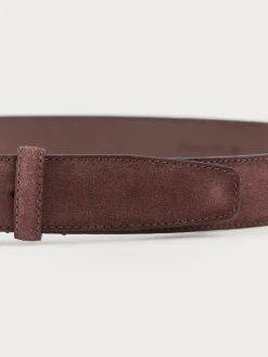 Hombre Alvaro Moreno Cinturones|CINTURON ANTE VESTIR MARRÓN