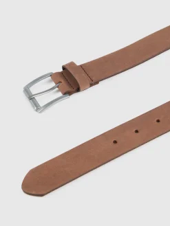 Hombre Alvaro Moreno Cinturones|CINTURON NOBUCK MARRÓN