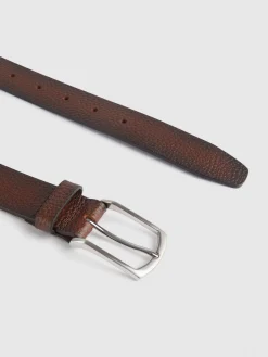 Hombre Alvaro Moreno Cinturones|CINTURON PIEL ROUGH MARRÓN