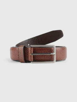 Hombre Alvaro Moreno Cinturones|CINTURON VESTIR LEATHER MARRÓN