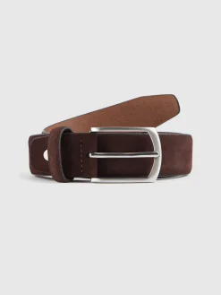 Hombre Alvaro Moreno Cinturones|CINTURON VESTIR SERRAJE MARRÓN