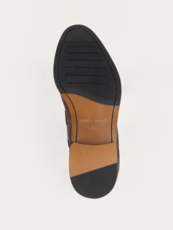 Hombre Alvaro Moreno Vestir|MOCASIN SERRAJE BORLAS MARRÓN